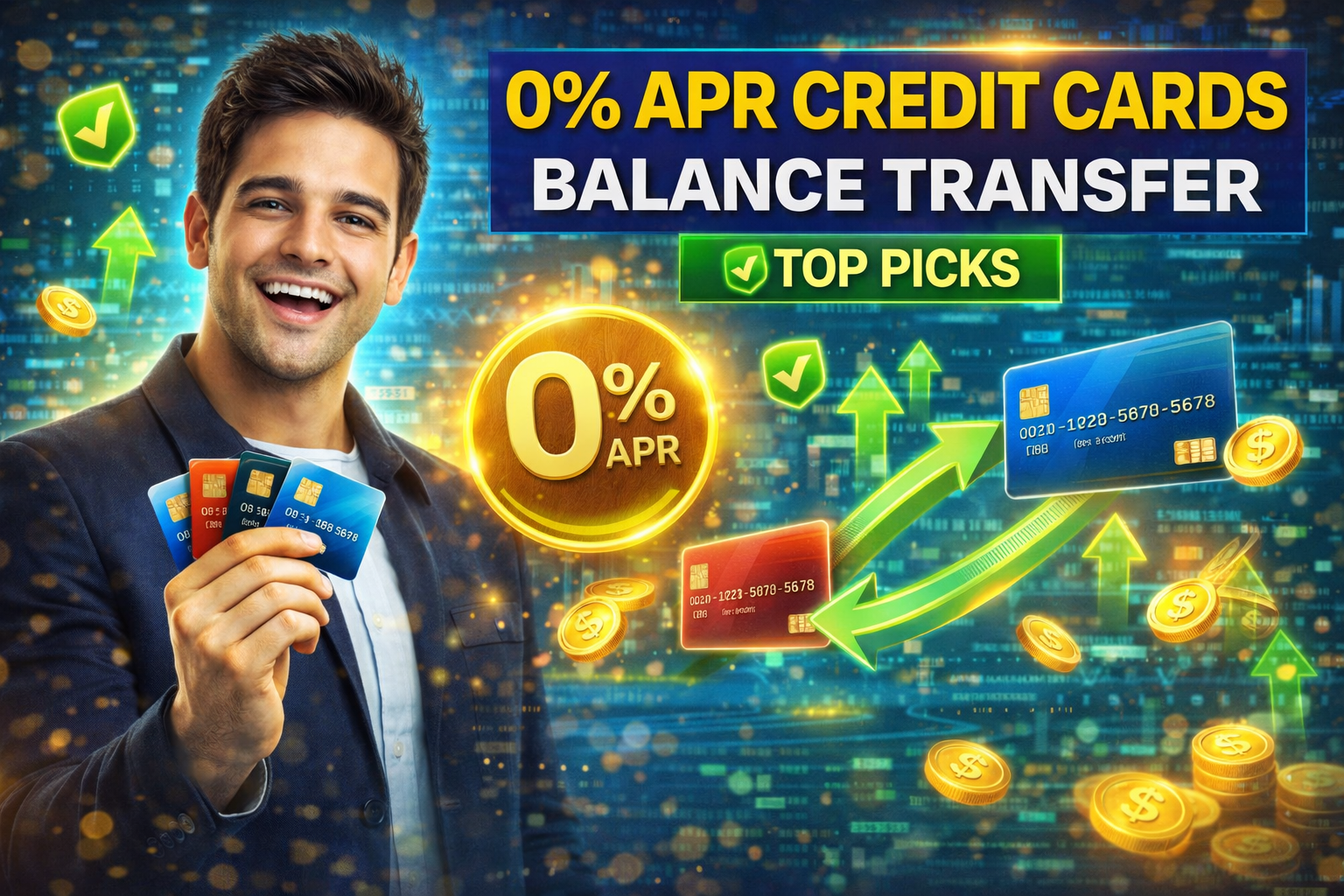 Top 10 0% APR Credit Cards for Balance Transfers (Pay No Interest in 2026)